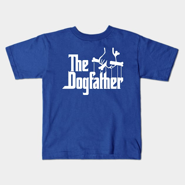 THE DOGFATHER Kids T-Shirt by skstring